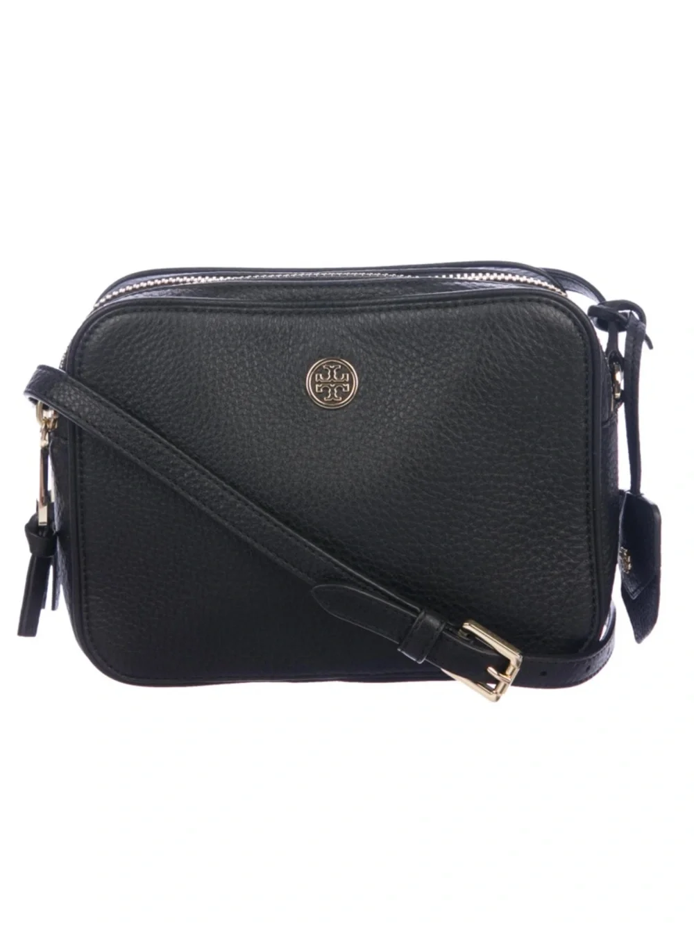 Tory‎ Burch Robinson Double Zip Crossbody Bag EUC